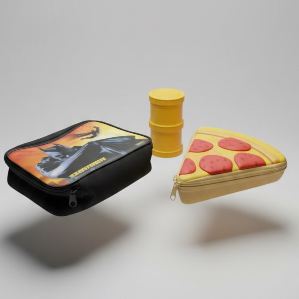 Batman Lunch Bag and Pizza Slice Pouch